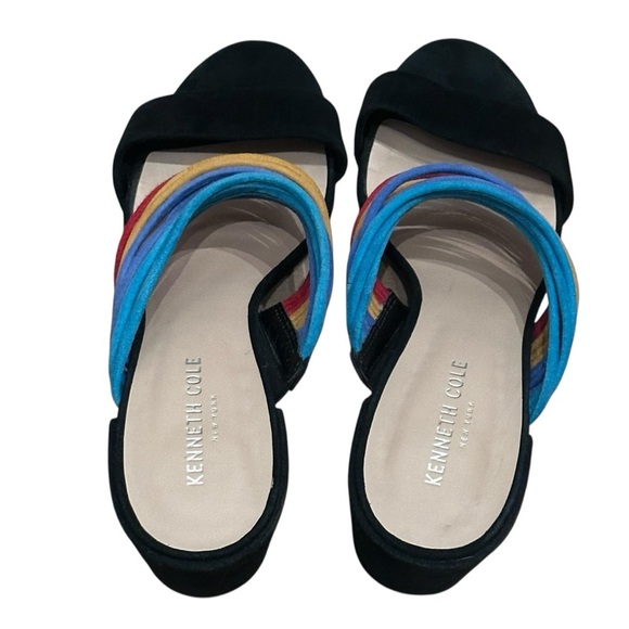 Kenneth Cole Hannon Strappy Sandals Mule Heel 7.5 - Picture 6 of 8